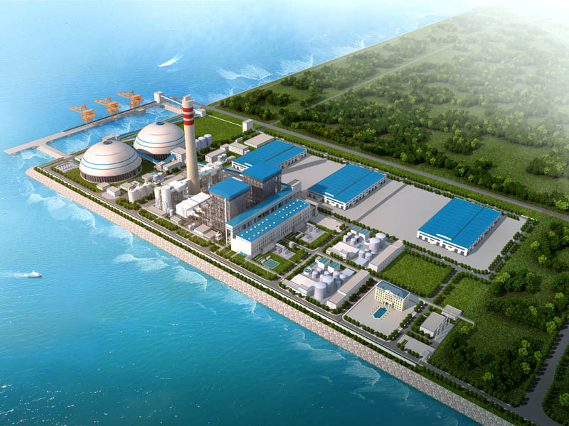 湛 江 京 信 東 海 電 廠 2 ⅹ 6 0 0 m w 級“ 上 大 壓 小 ”熱 電 聯產燃煤機組圓形煤倉網架工程